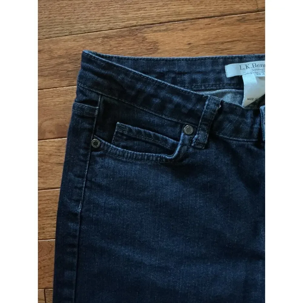 LK Bennett Skinny Dark Wash Denim Jeans Size 6 - Picture 4 of 10